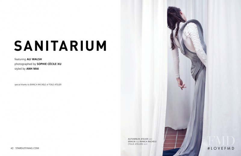 Ali Walsh featured in Sanitarium, October 2014