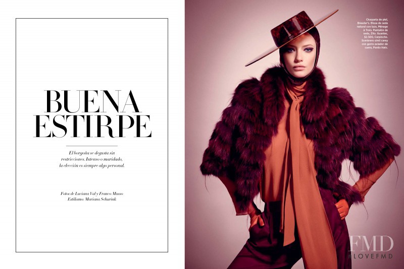 Milagros Schmoll featured in Buena Estirpe, July 2015