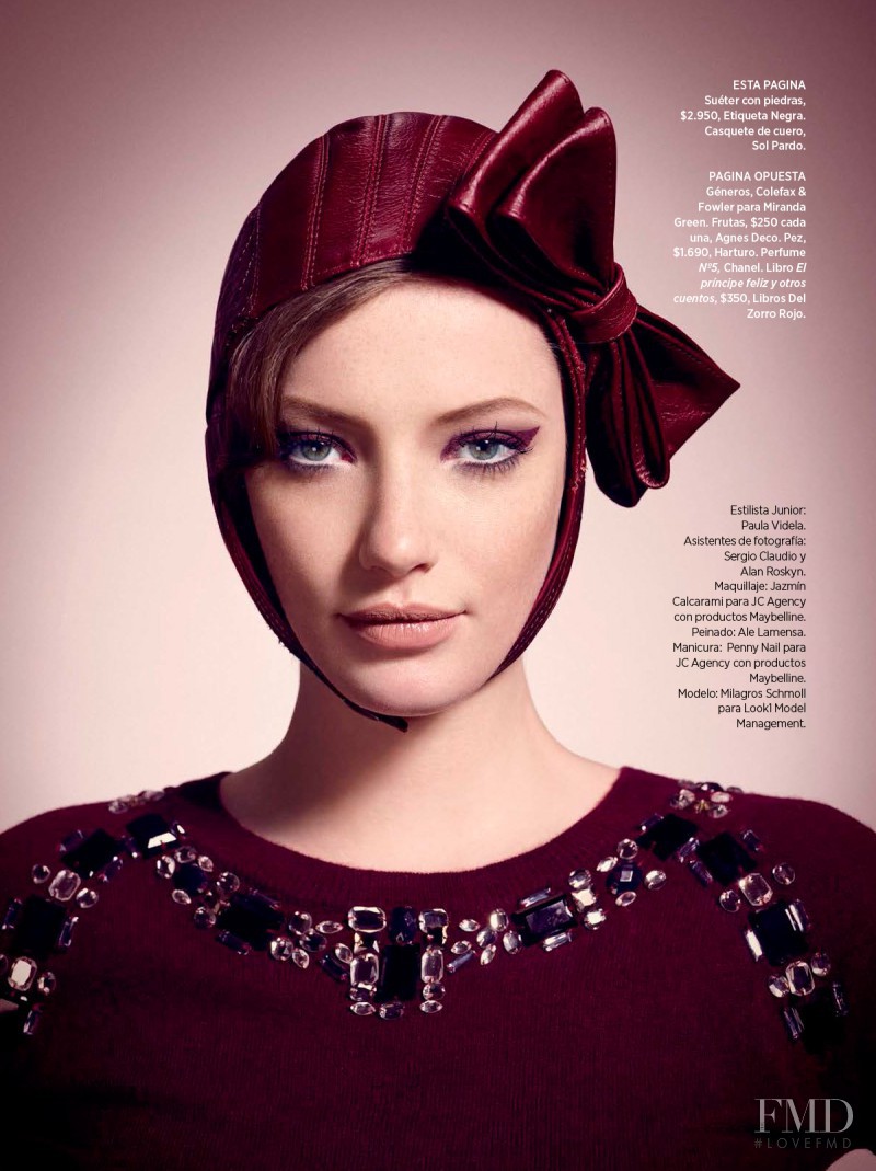 Milagros Schmoll featured in Buena Estirpe, July 2015