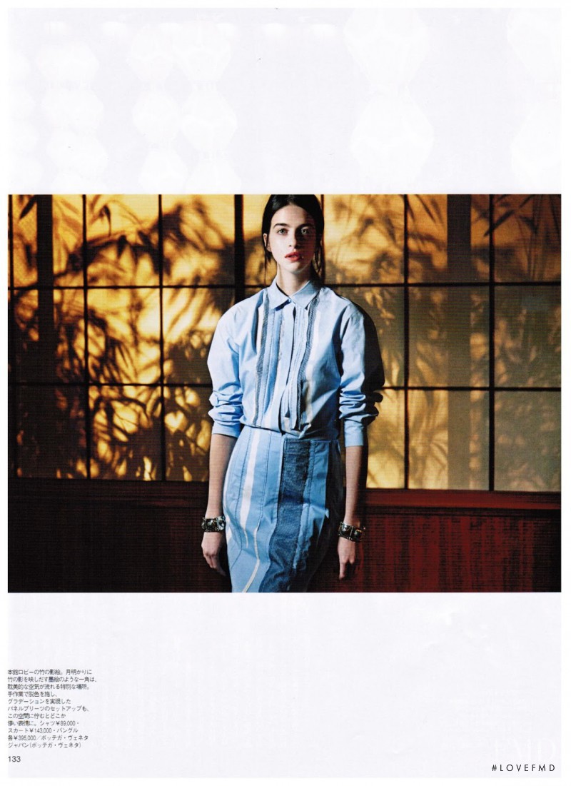 Nic Neiman featured in Bottega Veneta, January 2015