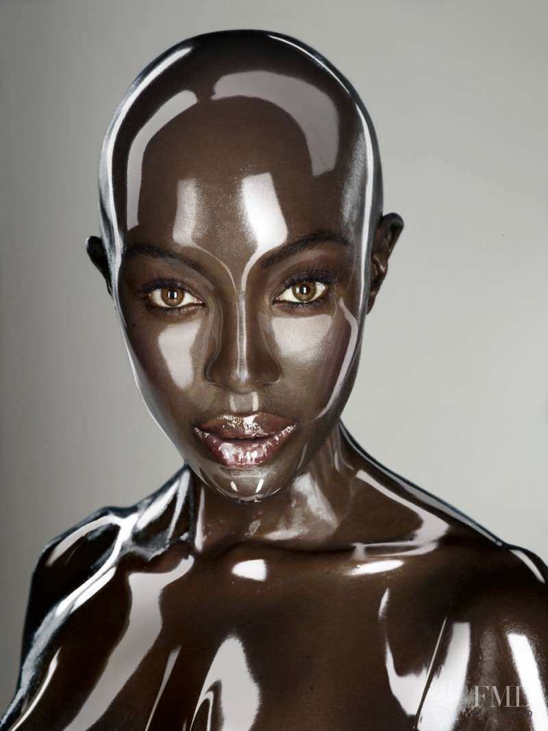 Naomi Campbell featured in Lighted Darkness, September 2011
