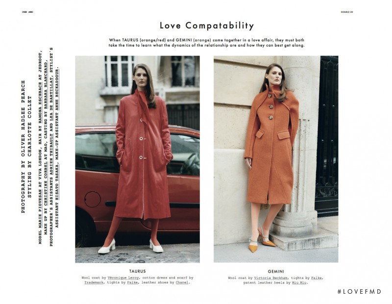 Marie Piovesan featured in Love Compatibility, September 2015