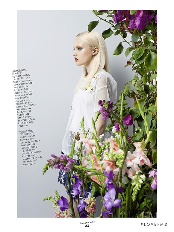 Lily Walker featured in Druck Frisch, June 2014