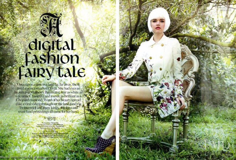 Maya Derzhevitskaya featured in A digital fashion fairy tale, August 2013