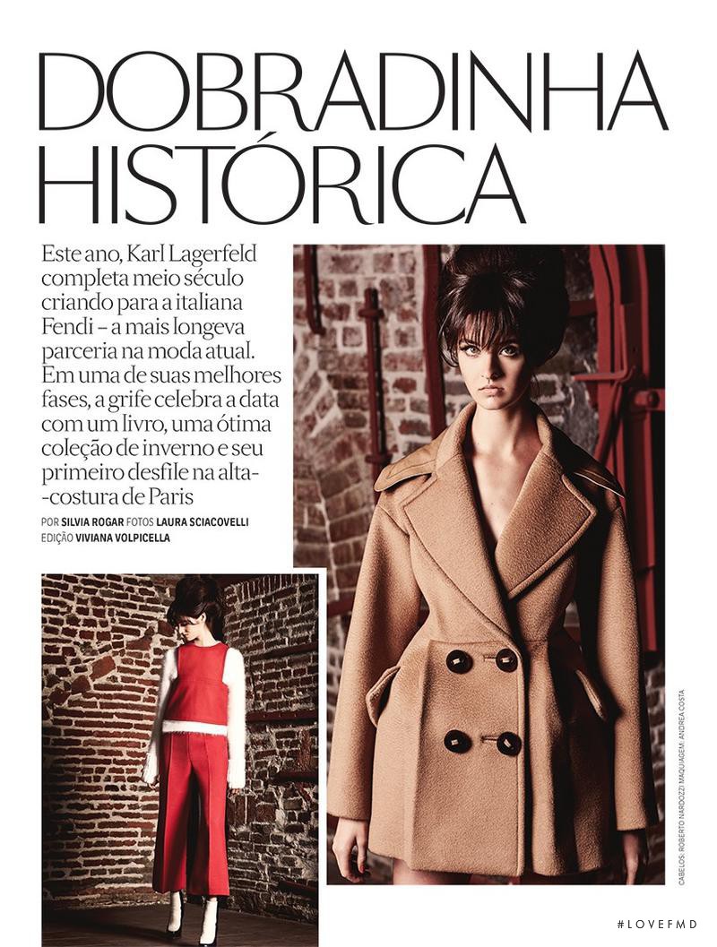 Baylee Soles featured in Dobradinha Historica, July 2015