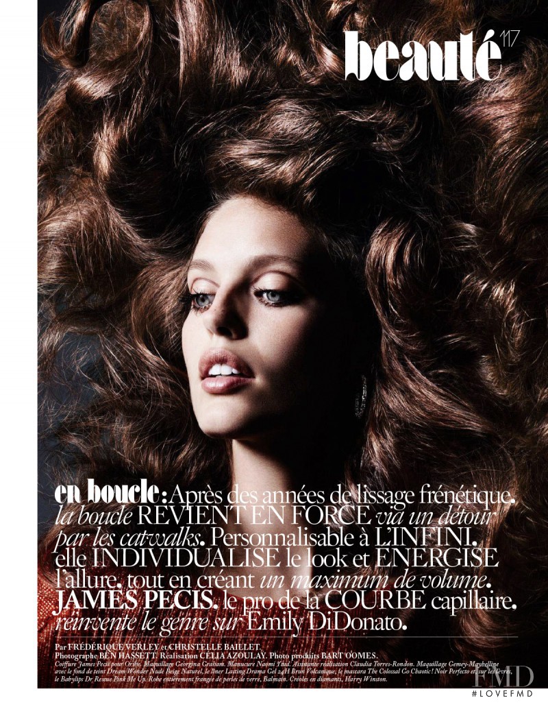 Emily DiDonato featured in Beauté: En Boucle, November 2015