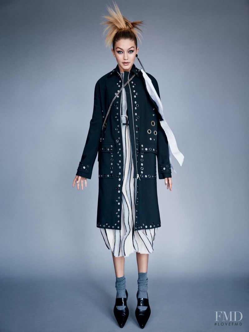 Gigi Hadid featured in Graphic Design, November 2015
