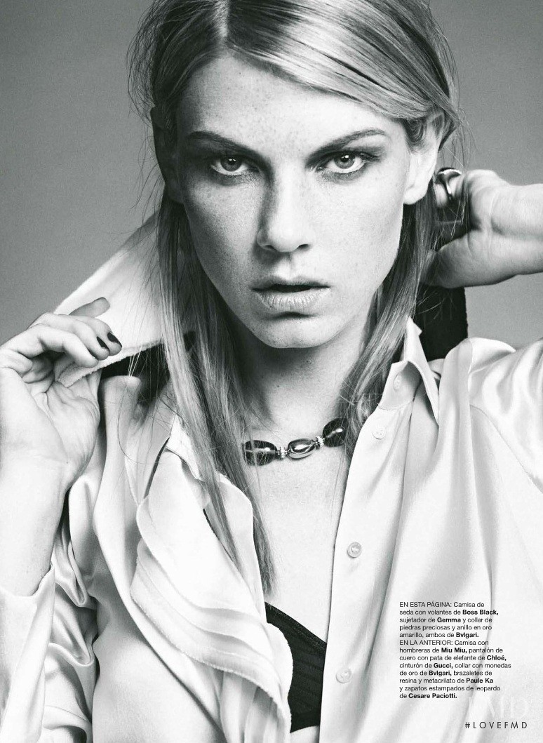 Angela Lindvall featured in Working Girl, November 2011