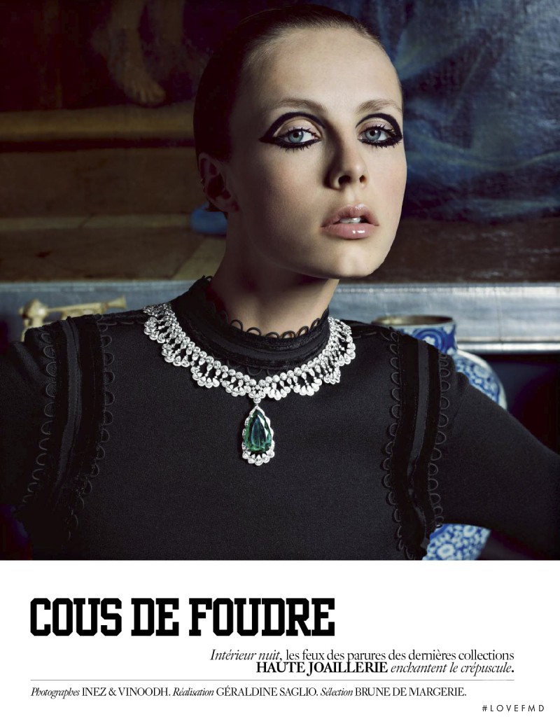 Edie Campbell featured in Cous De Foudre, November 2015