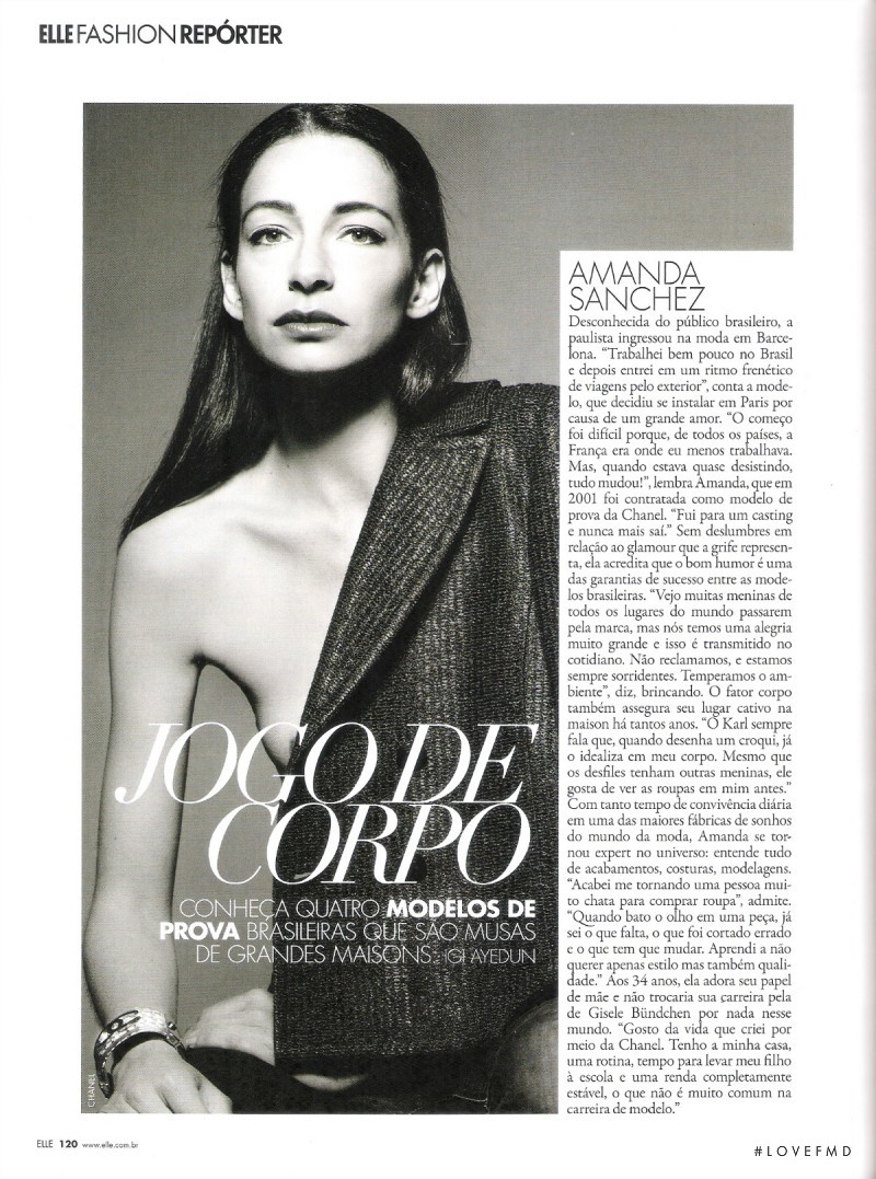 Amanda Sanchez featured in Jogo de Corpo, August 2014