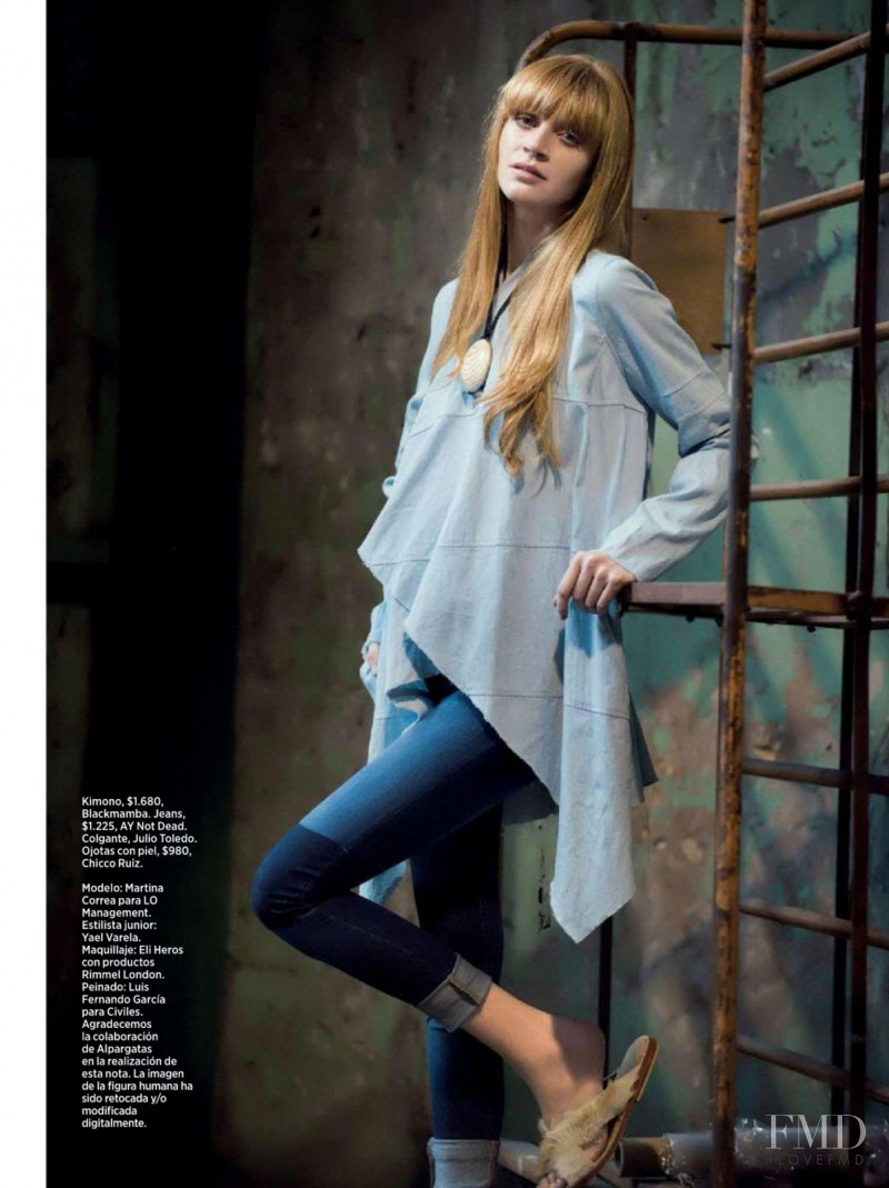 Martina Correa featured in Blue & Relax, November 2014