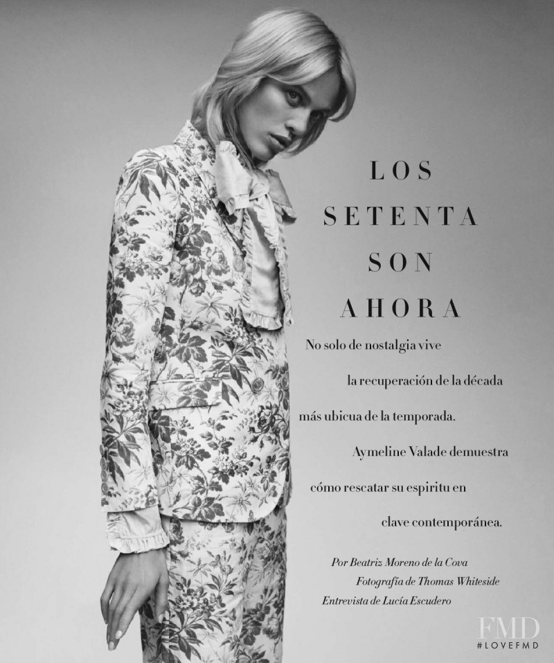 Aymeline Valade featured in Los Setenta Son Ahora, November 2015