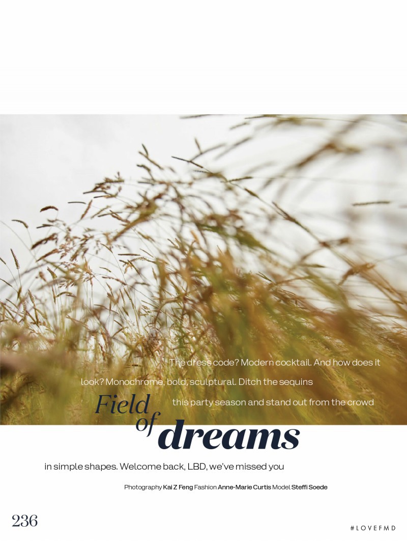 Steffi Soede featured in Field Or Dreams, December 2015
