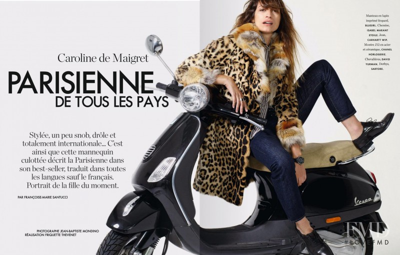 Caroline de Maigret featured in Parisienne De Tous Les Pays, November 2014