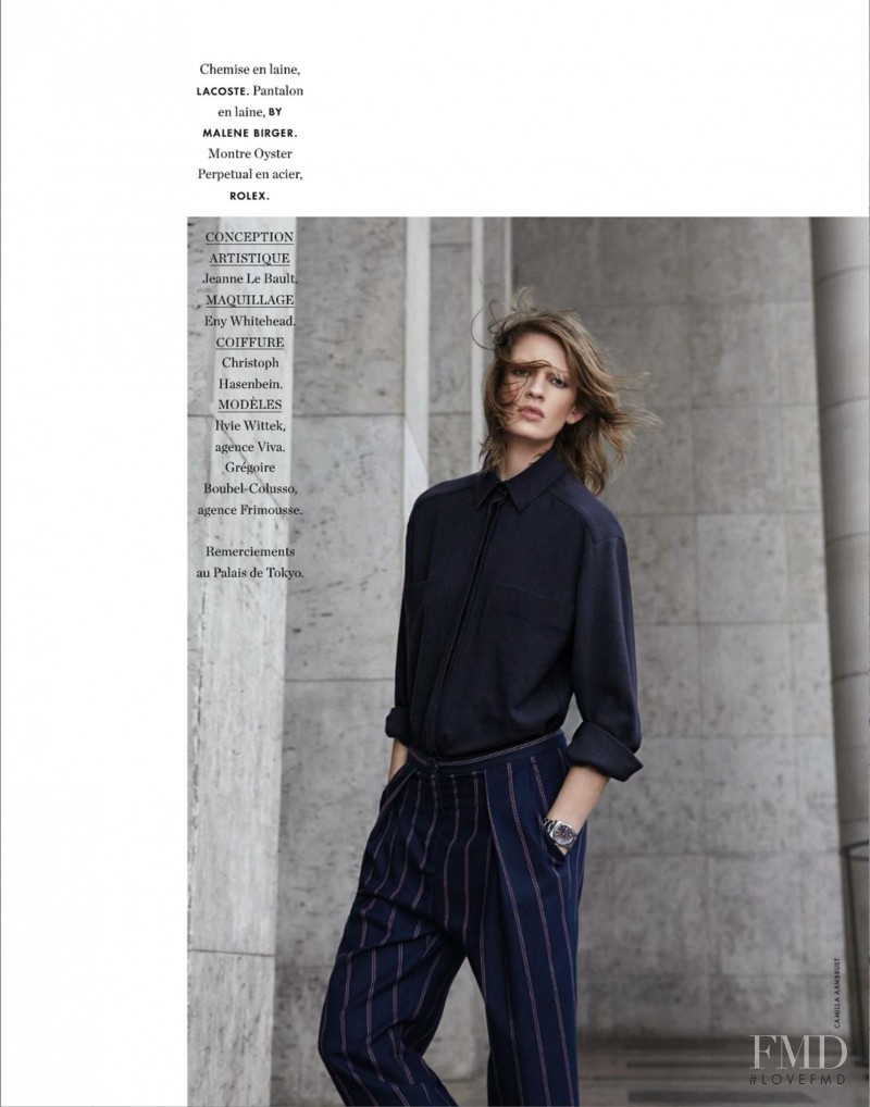 Ilvie Wittek featured in Comme une garconne, November 2014