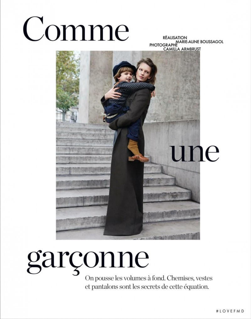 Ilvie Wittek featured in Comme une garconne, November 2014