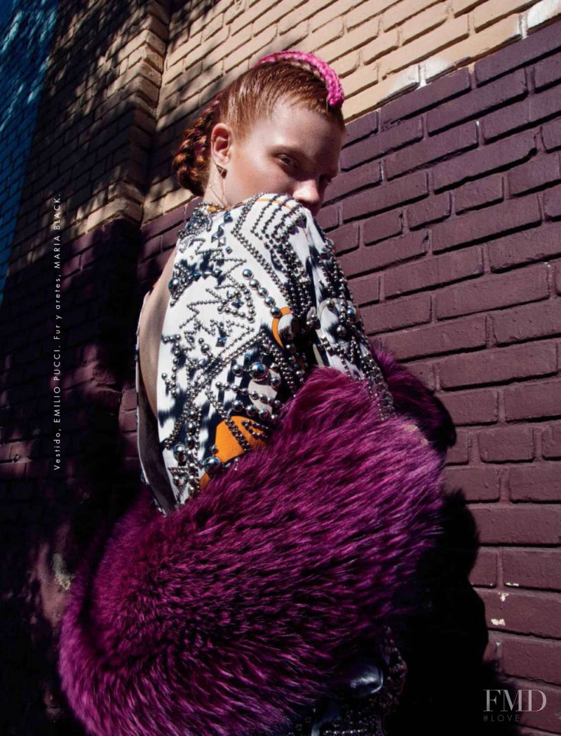 Anastasia Ivanova featured in Fur Time, December 2014