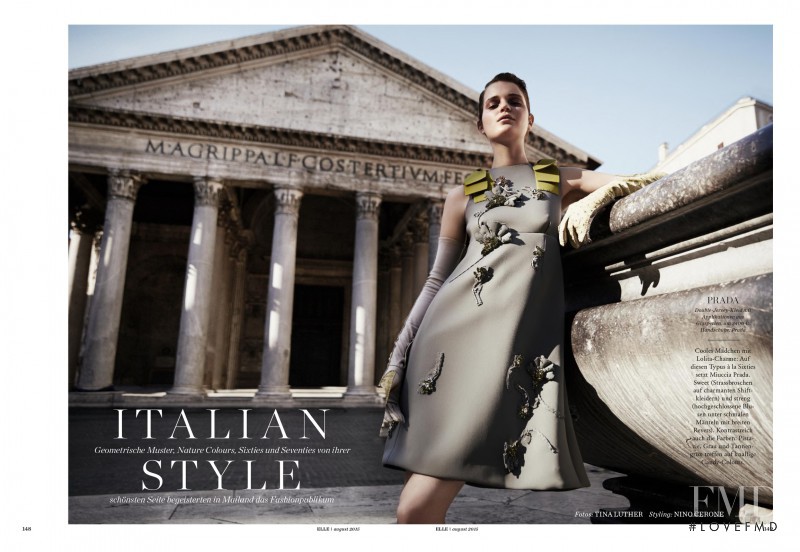Magdalena Langrova featured in Italian Style, August 2015