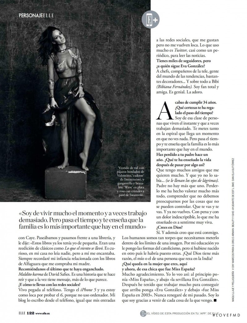 Eva Gonzalez featured in Mejor Que Nunca, December 2014