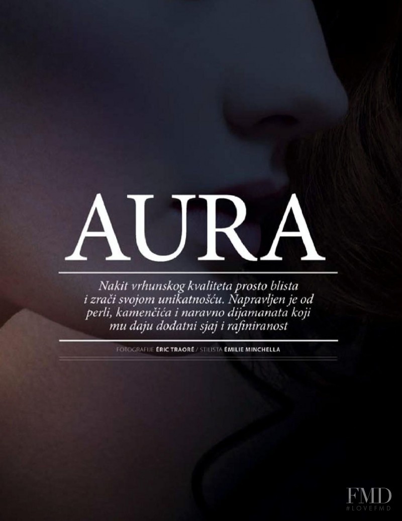 Barbara Meier featured in Aura, April 2008