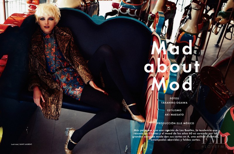 Vlada Roslyakova featured in Mad about Mod, December 2014