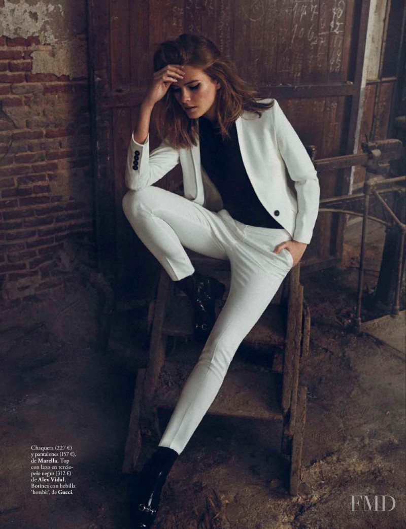 Michaela Hlavackova featured in Le Smoking, December 2014