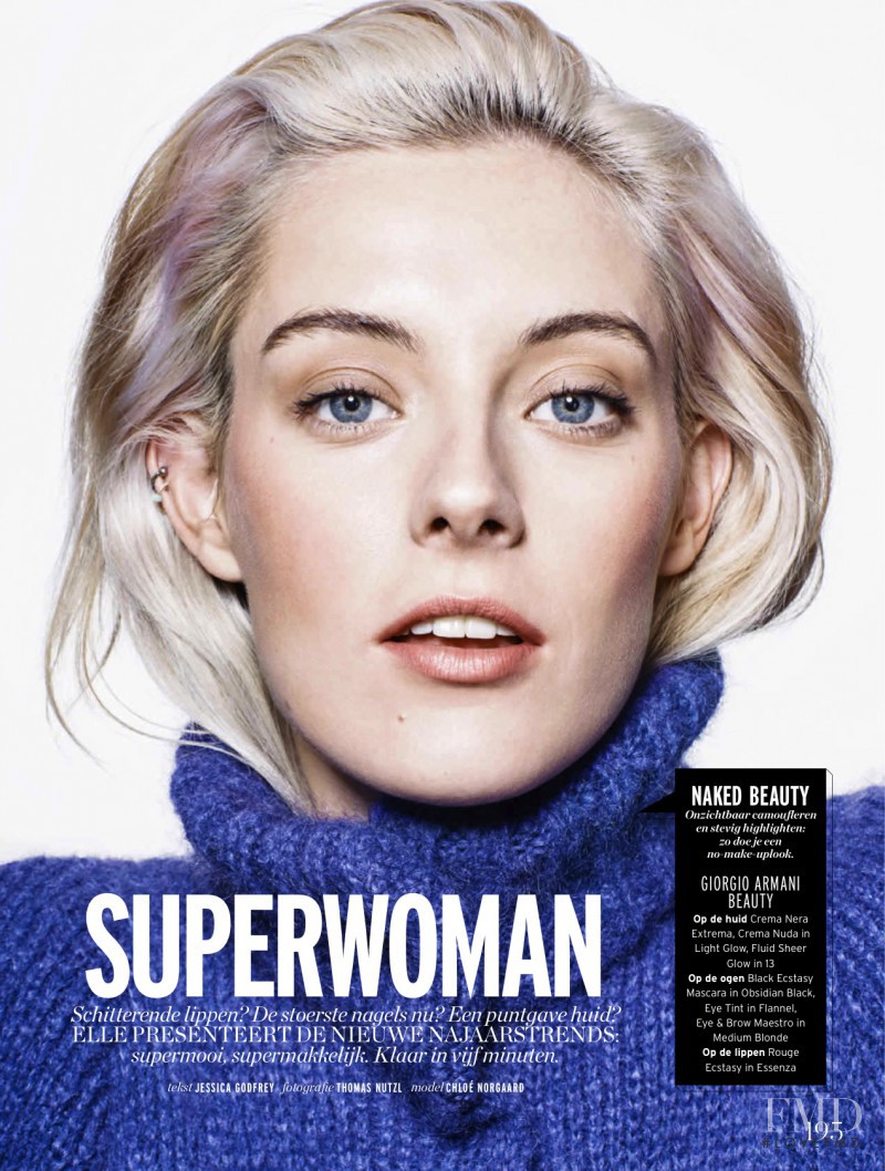 Chloe Norgaard featured in Superwoman, October 2015