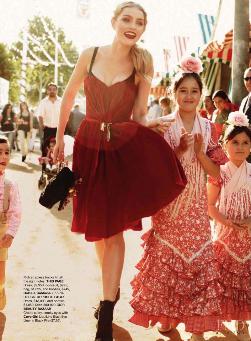 Jessica Stam featured in Spanish Revival, August 2010