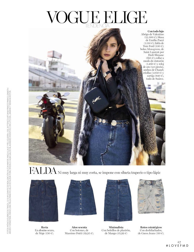 Alba Galocha featured in A todo denim, November 2015