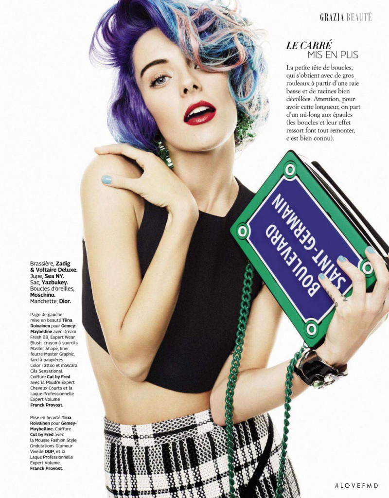 Chloe Norgaard featured in Mad In France, December 2014