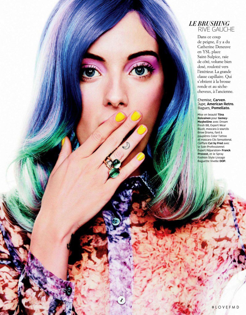 Chloe Norgaard featured in Mad In France, December 2014