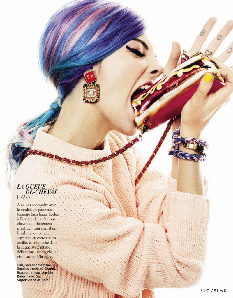 Chloe Norgaard featured in Mad In France, December 2014