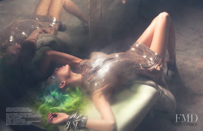 Chloe Norgaard featured in Heavy Metal, December 2013