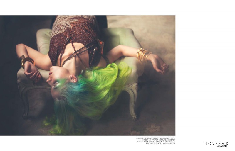 Chloe Norgaard featured in Heavy Metal, December 2013