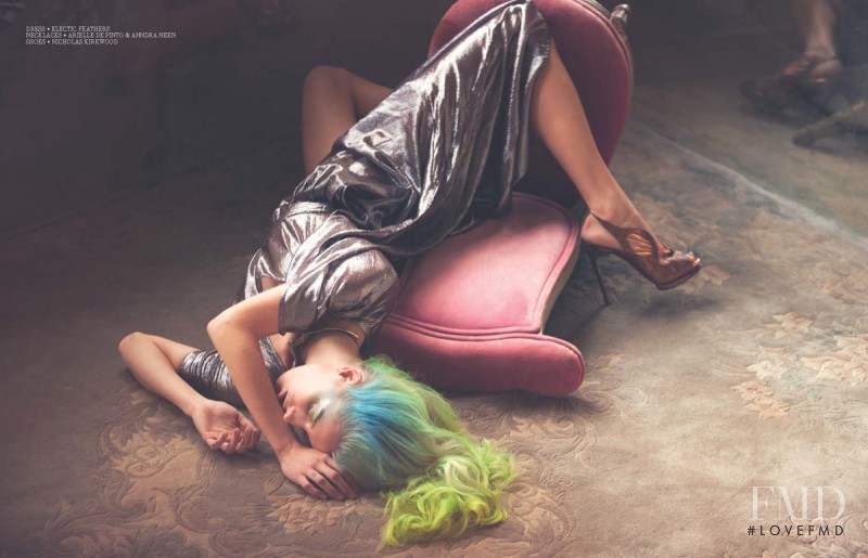 Chloe Norgaard featured in Heavy Metal, December 2013