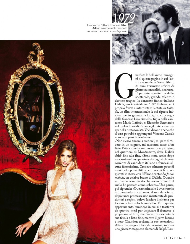 Sveva Alviti featured in Io e Dalida, October 2015