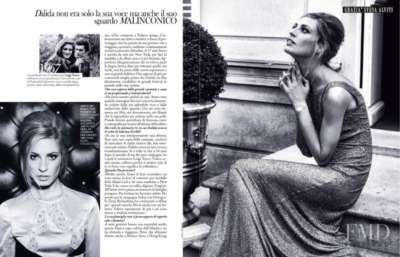 Sveva Alviti featured in Io e Dalida, October 2015