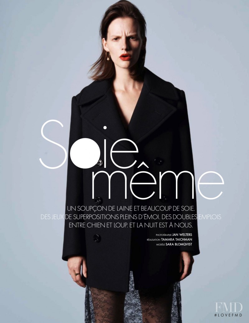 Sara Blomqvist featured in Soie Meme, October 2015