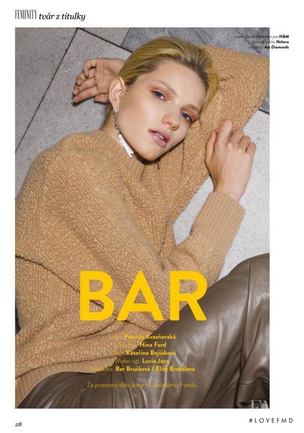 Barbora Bruskova featured in Bar, September 2015