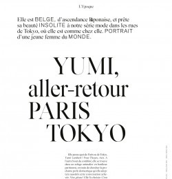 Yumi, aller-retour Paris Tokyo