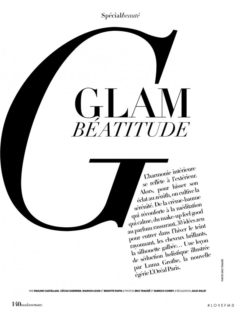 Glam Béatitude, November 2015