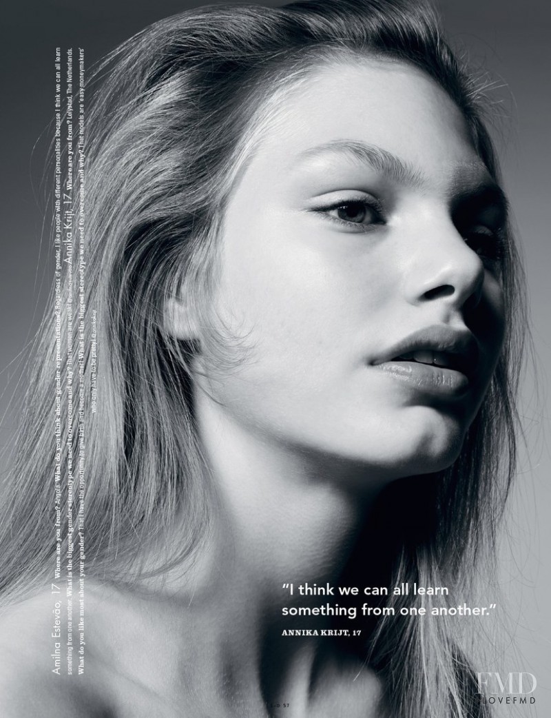 Annika Krijt featured in face up to the future, September 2015
