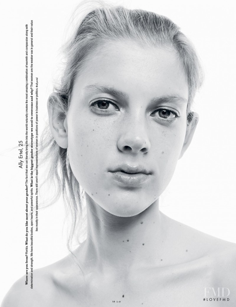 Ally Ertel featured in face up to the future, September 2015