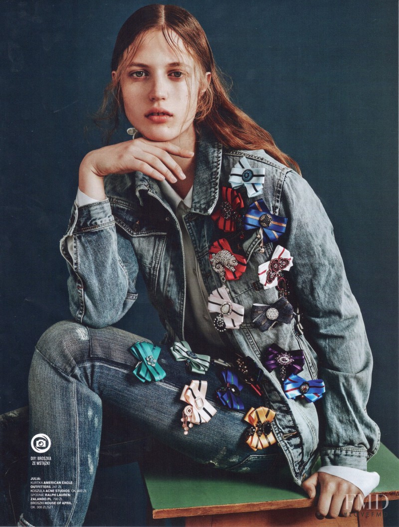 Julia Banas featured in Non Stop Jeans, April 2015