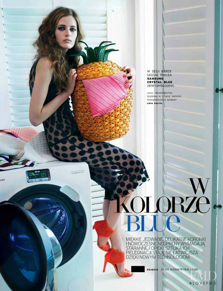 Julia Banas featured in W Kolorze Blue, May 2014