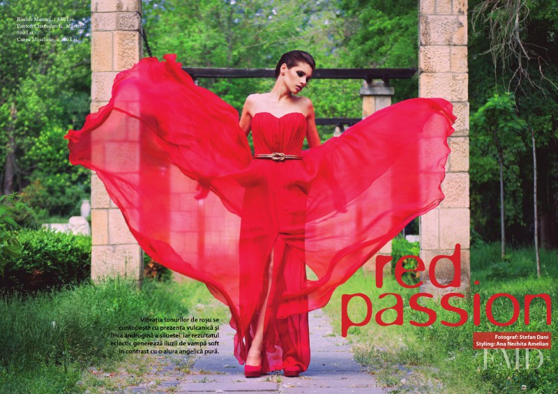 Aida Blue Becheanu featured in Red Passion, May 2012