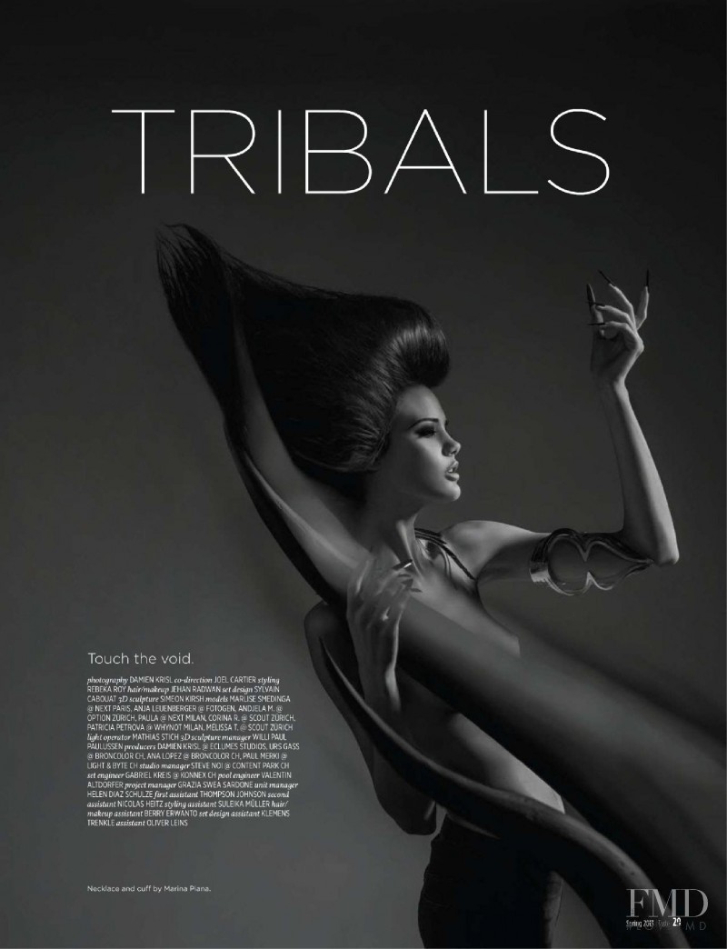 Anja Leuenberger featured in Tribals, February 2014