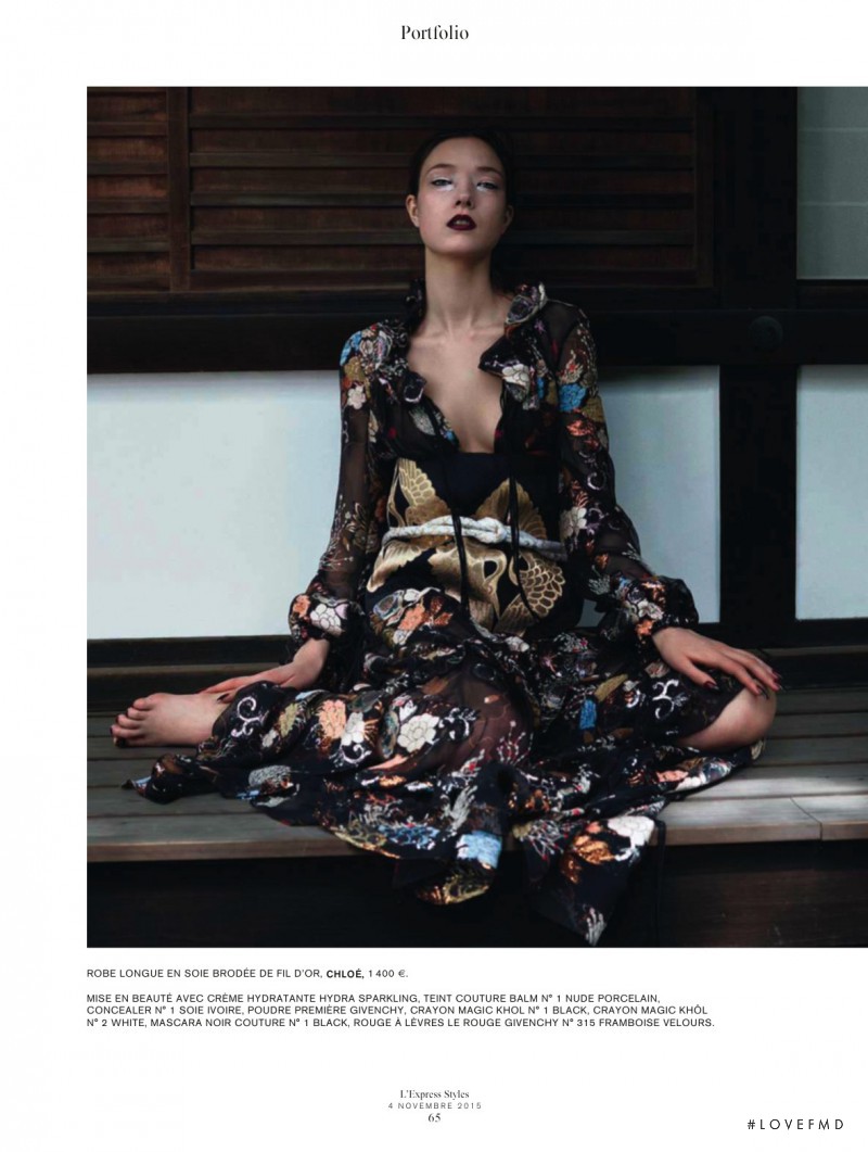 Yumi Lambert featured in Samourai Glamour, November 2015