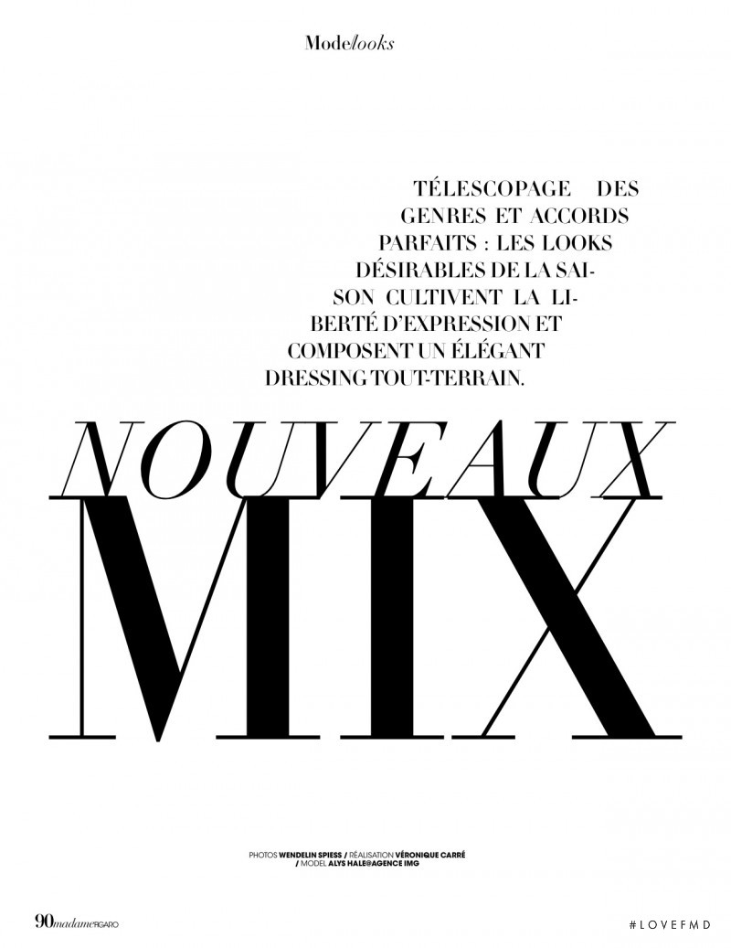 Alys Hale featured in Nouveaux Mix, November 2015