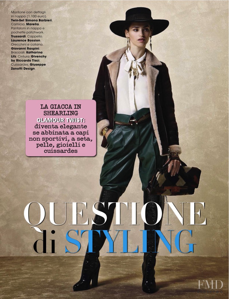 Iuliia Danko featured in Questione di styling, November 2015